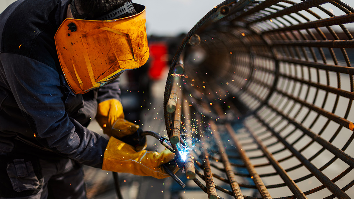 Working welding metal