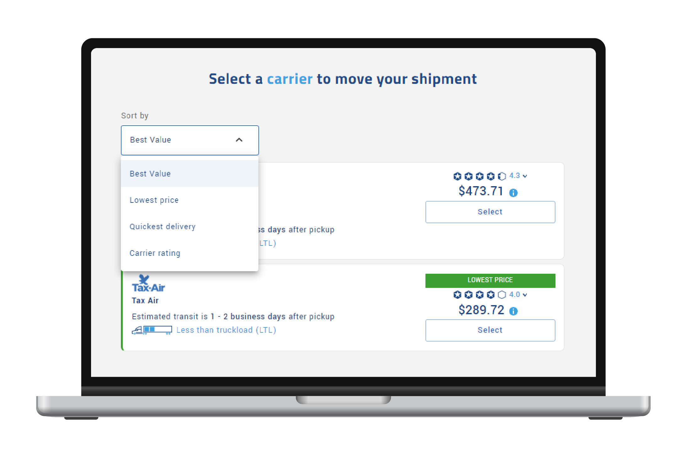 Freightquote tool | How to filter quotes based on your needs