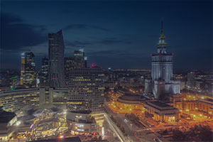 Night city landscape