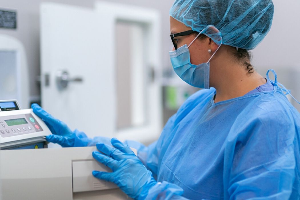 Medical assistant with PPE