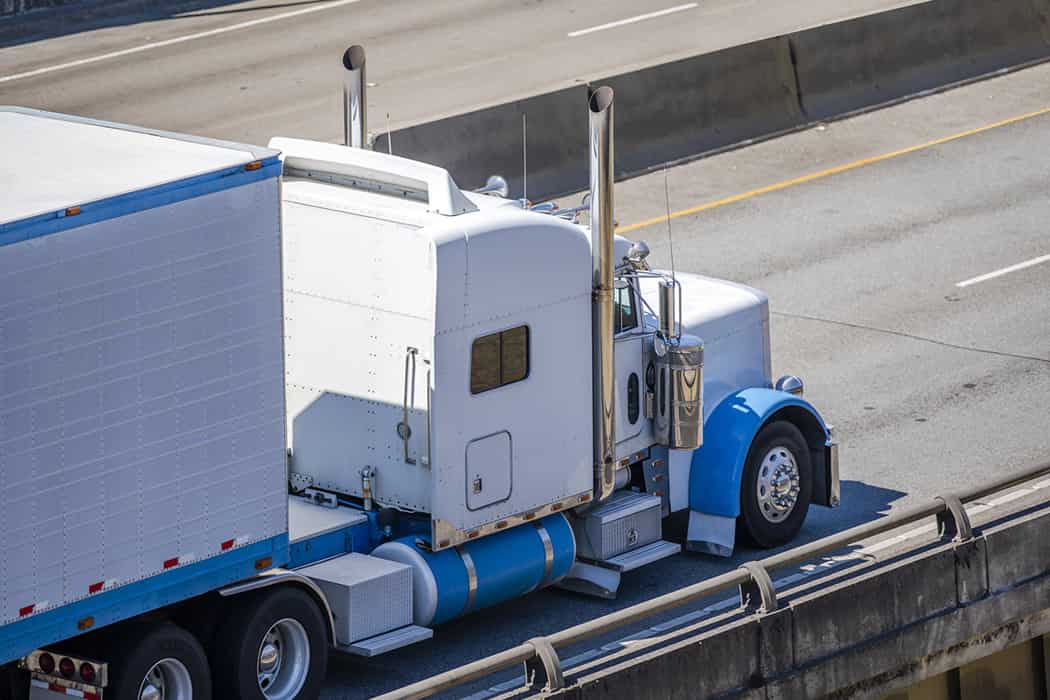 truck on freeway