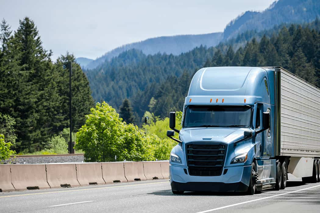 Truckload Shipping - Blue Truck