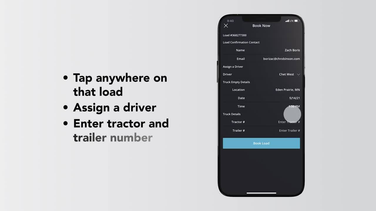 How to Book Loads with the Navisphere App | C.H. Robinson