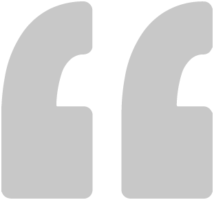 Left facing quotation icon