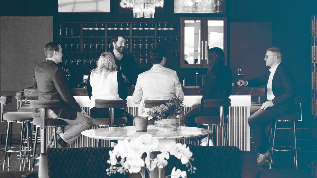 Signature experience | People at a wine tasting