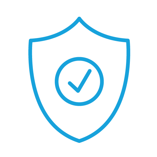 Icon - Assure - Sheild with a checkmark