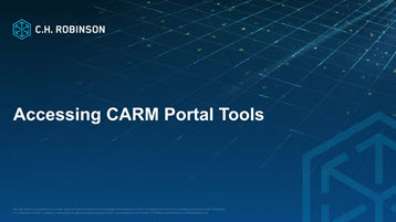 Accessing CARM client portal tools