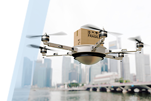 Drone delivering freight